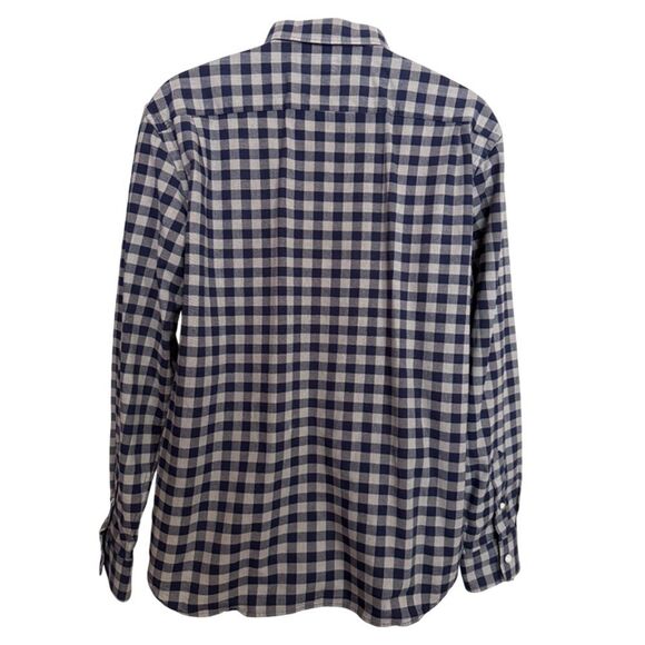 Old Navy Blue & Gray Plaid Button Down Shirt Size L - Picture 7 of 11